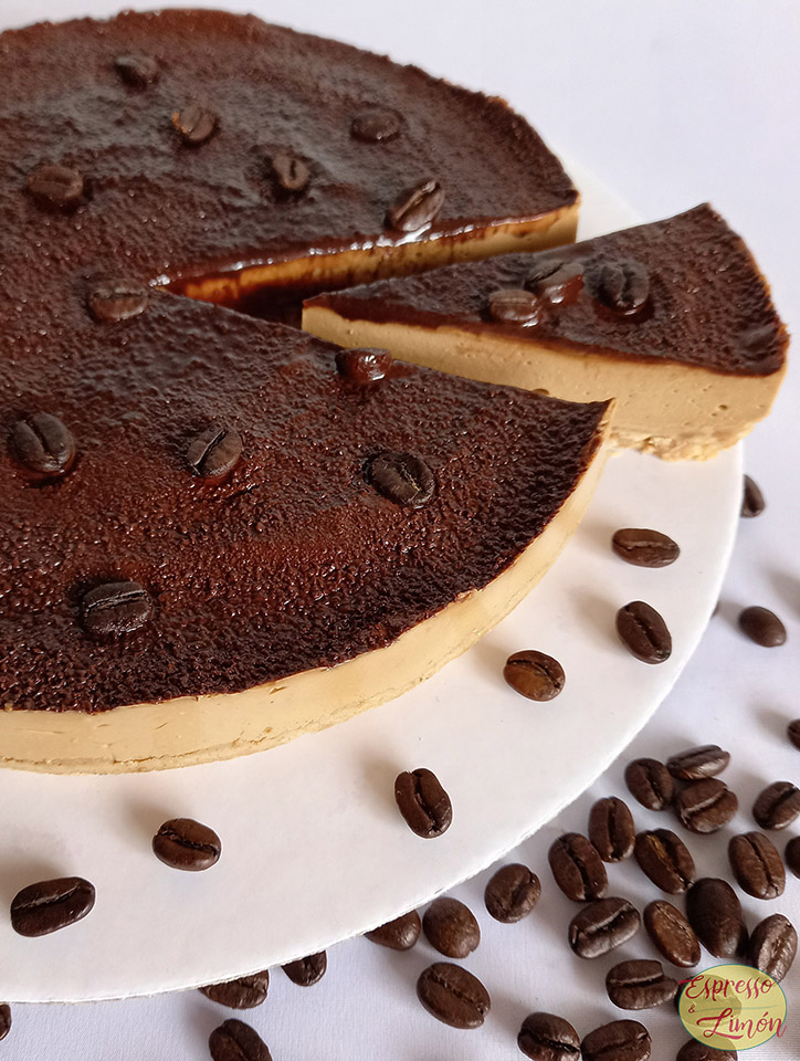 Cremoso Cheesecake de café intenso